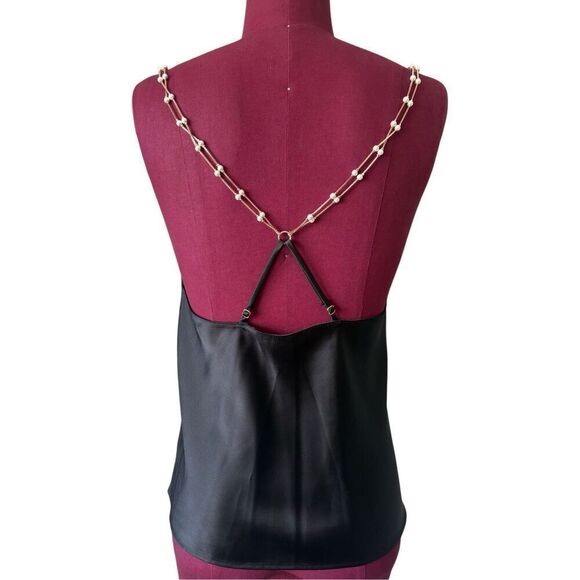 NEW Victoria’s Secret Black Pearl Straps Cami Top size M - Picture 2 of 7